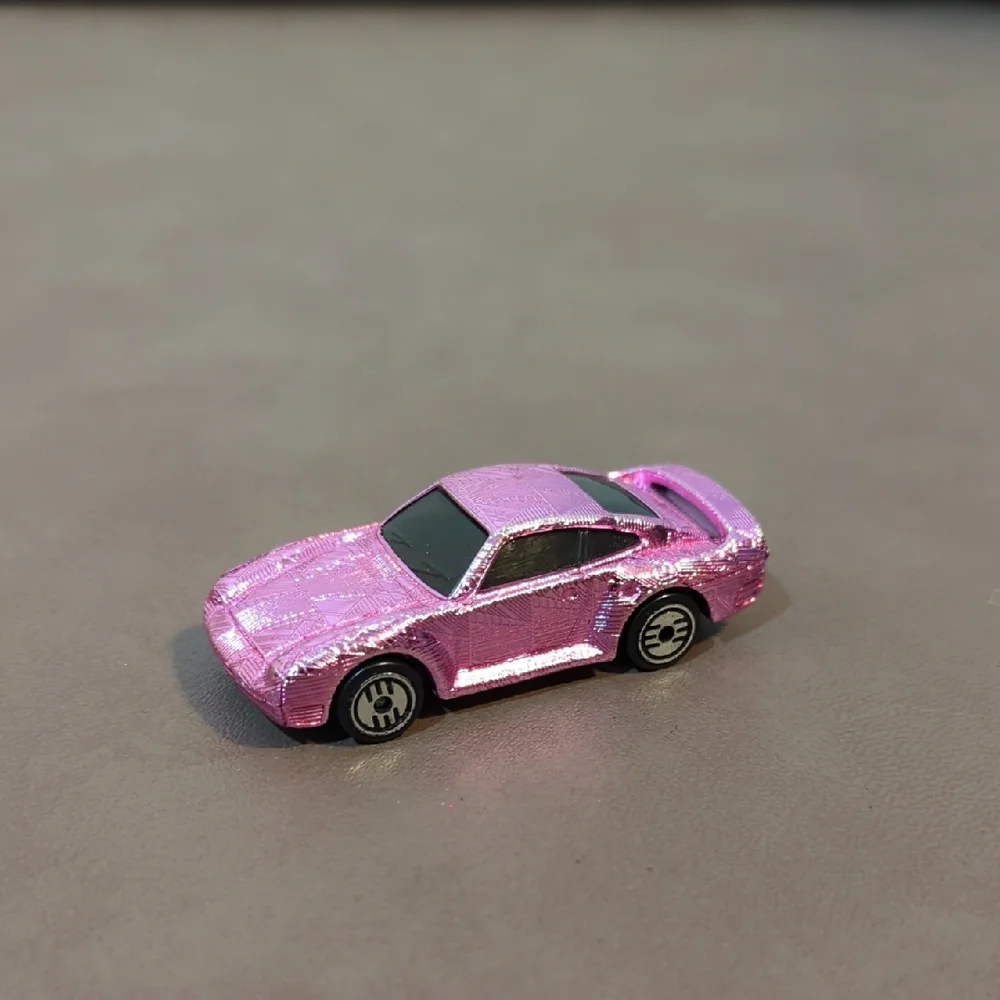 1987 Hot Wheels Metallic Pink Porsche 959 Gleam Team Die Cast Car
